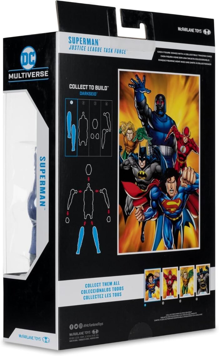 DC: Multiverse - Superman (Justice League Task Force) (Darksied C.T.B) 7" Figure By McFarlane Toys - Image 9