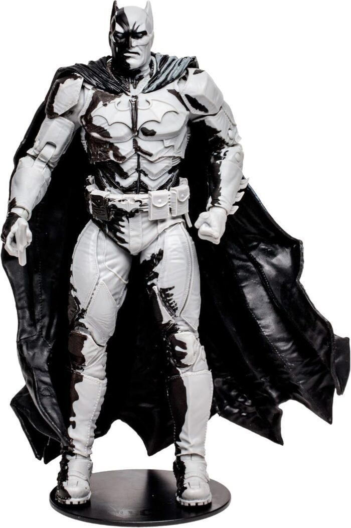 DC Direct: Page Punchers - Batman (Line Art Variant) 7" Figure & Black Adam Comic Book By McFarlane Toys - Image 2
