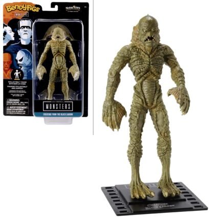 The Noble Collection: BendyFigs: Universal Monsters - Creature From The Black Lagoon Gill-Man Collectible 7" Figure & Display Base By NobleToys