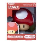 Paladone Icons Series: Super Mario - Mushroom #01 Light Up Vinyl Display Night Light 4" Figure - Image 2