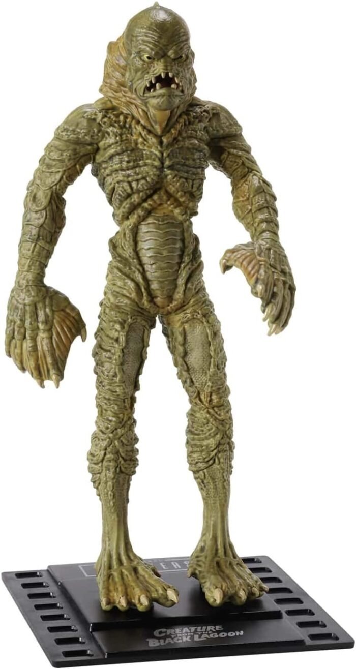 The Noble Collection: BendyFigs: Universal Monsters - Creature From The Black Lagoon Gill-Man Collectible 7" Figure & Display Base By NobleToys - Image 3