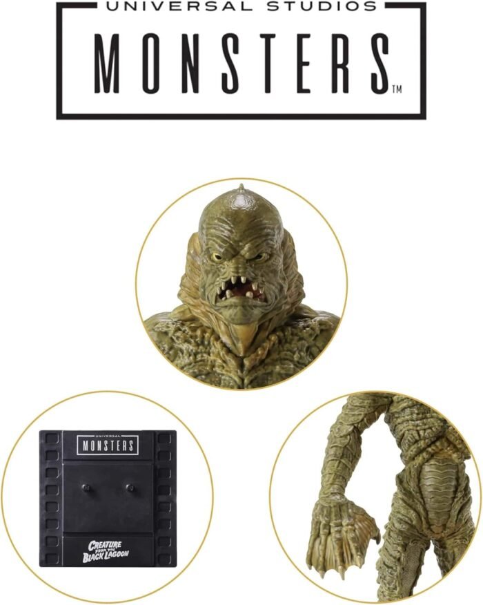 The Noble Collection: BendyFigs: Universal Monsters - Creature From The Black Lagoon Gill-Man Collectible 7" Figure & Display Base By NobleToys - Image 7