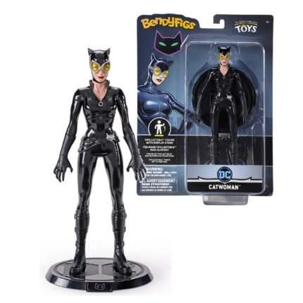The Noble Collection: BendyFigs: DC Comics - Catwoman Collectible 7" Figure & Display Base By NobleToys