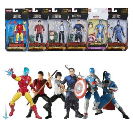 Marvel: Legends Series - Mr. Hyde Build A Figure Complete Bundle (Tony Stark A.I, Shang-Chi, Xialing, Wenwu, Civil Warrior & Death Dealer) 6" Figures By Hasbro