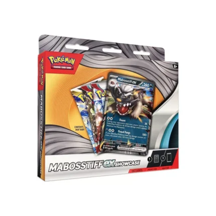 Pokemon TCG: Mabosstiff ex Showcase Box - 3 Booster Packs & Mabostiff ex Promo Code