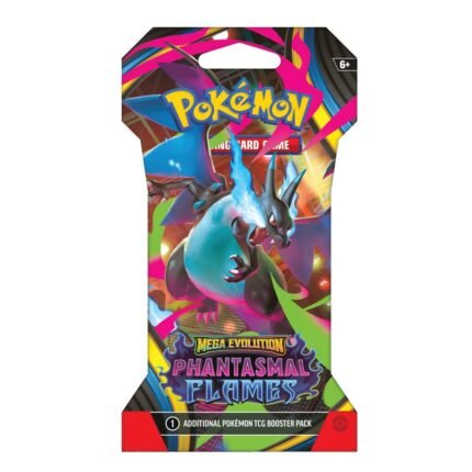 Pokemon TCG: Mega Evolutions - Phantasmal Flames Sleeved Booster Pack (Styles Vary) - 10 Cards