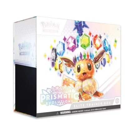 Pokemon TCG: Scarlet & Violet - Prismatic Evolutions Elite Trainer Box - 9 Booster Packs, 65 Card Sleeves, Collection Storage Box & 45 Energy Cards
