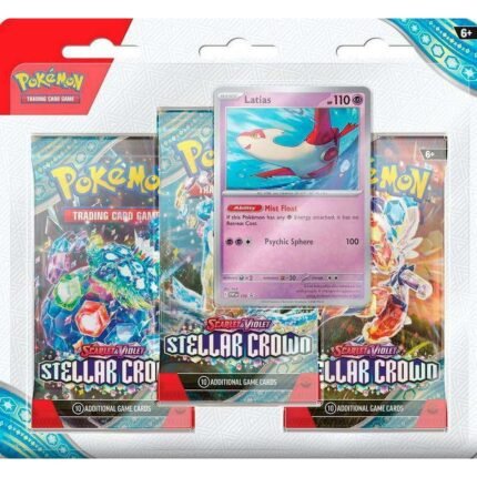 Pokemon TCG: Scarlet & Violet: Stellar Crown Blister - 3 Booster Packs & Latias Promo Card