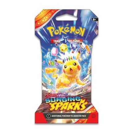 Pokemon TCG: Scarlet & Violet - Surging Sparks Sleeved Booster Pack (Styles Vary) - 10 Cards